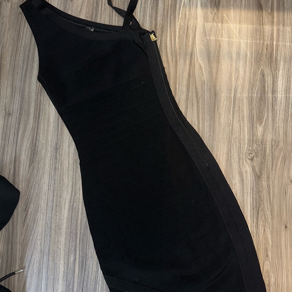 Marciano One shoulder Black Dress - Picture 4 of 5